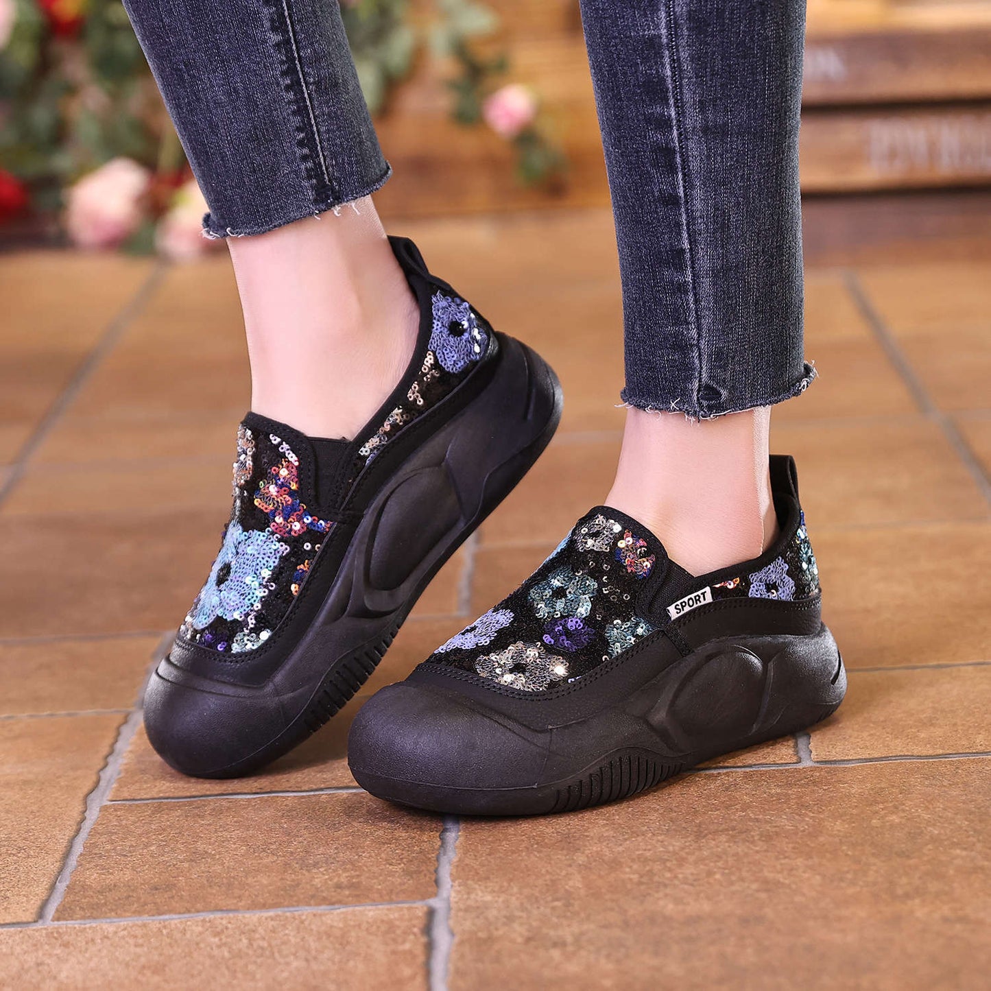 2025 nuevos zapatos casuales estampados