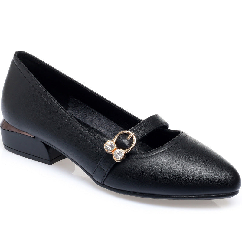 Tacones altos de piel suave