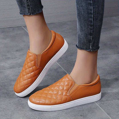 Zapatillas deportivas acolchadas de color liso para mujer