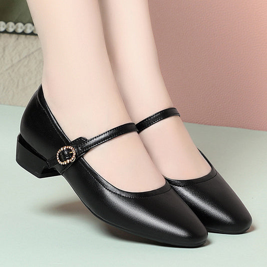 Tacones altos de piel suave