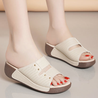 Pantuflas de plataforma de moda