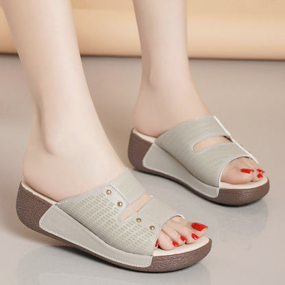 Pantuflas de plataforma de moda