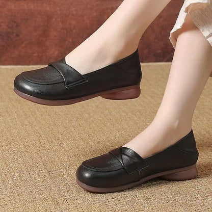 Zapatos de piel con suela blanda y tendón de ternera.