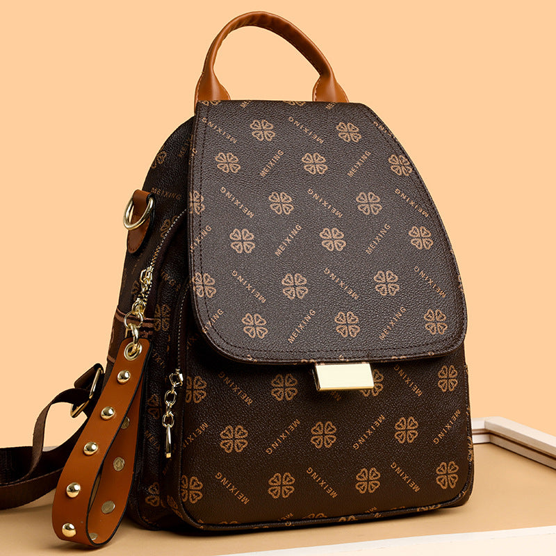 Mochila de cuero de moda