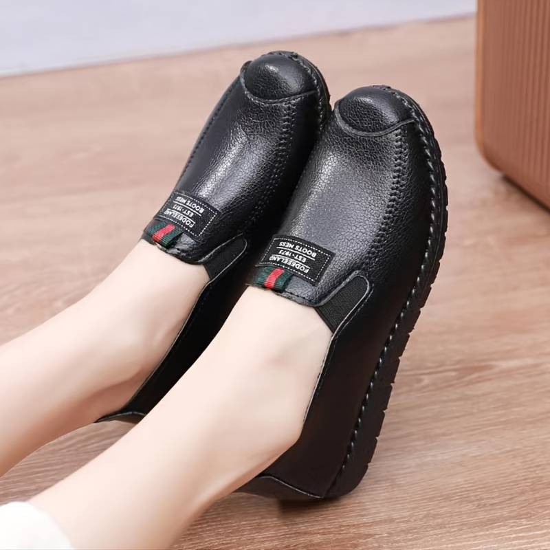 Mocasines de mujer con suela blanda, zapatos ligeros e impermeables