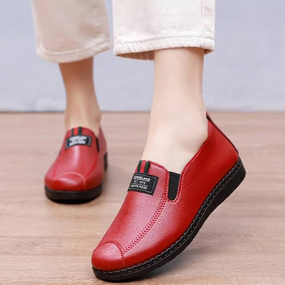 Mocasines de mujer con suela blanda, zapatos ligeros e impermeables