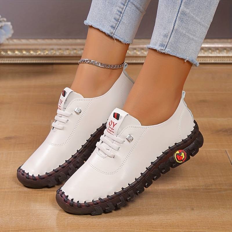 Zapatos de piel sintética para mujer - Transpirables