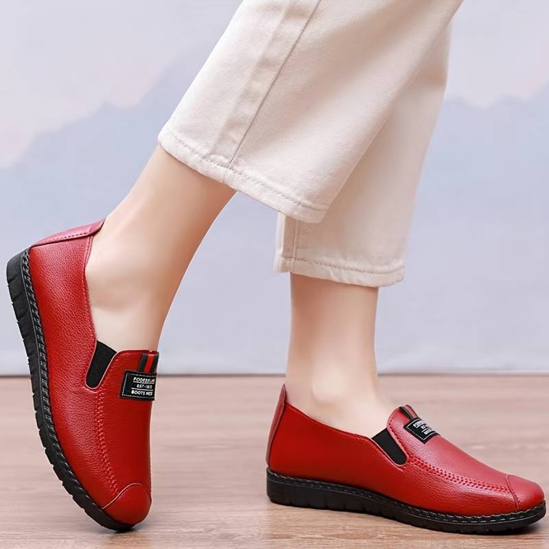 Mocasines de mujer con suela blanda, zapatos ligeros e impermeables