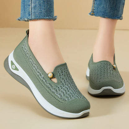 Zapatos de malla perlada