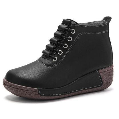 Zapatos de cuero femenino de alta gama 2025