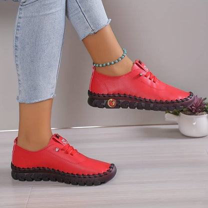 Zapatos de piel sintética para mujer - Transpirables